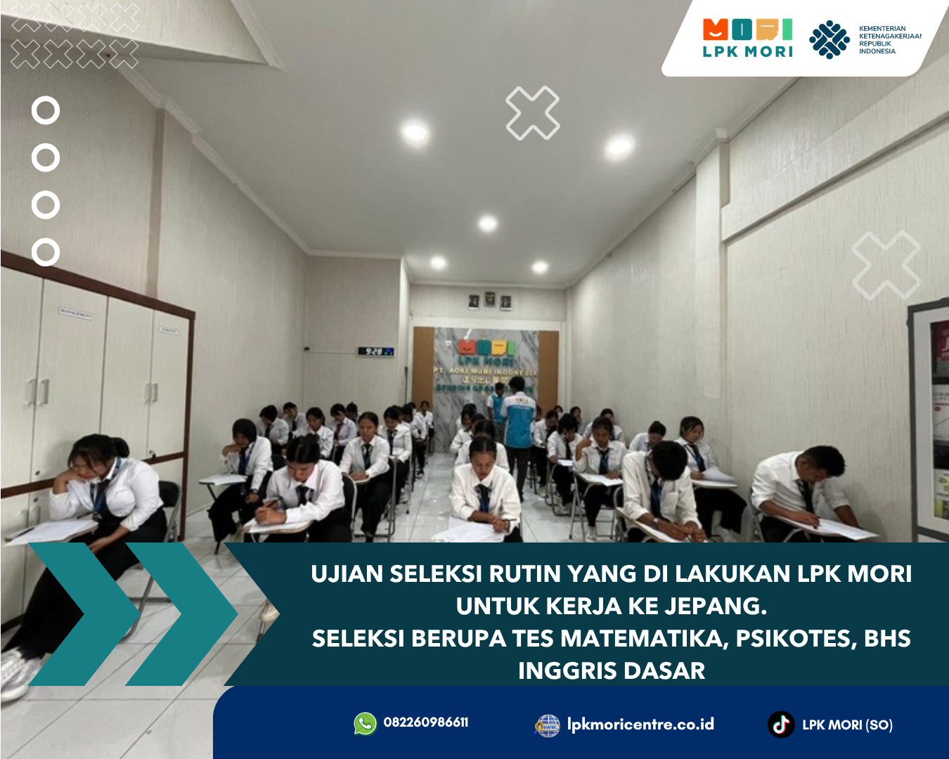 Seleksi Rutin di LPK Mori untuk kerja ke jepang